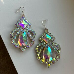 Beautiful diamond earrings (both sides shown)